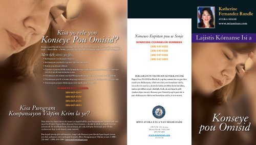 Kisa Yo Rele Yon Omisid? - Miami Dade Office of the State Attorney
