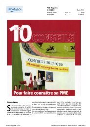 PATRICK OBERLI PME Magazine 01.12.2011 Seite 1 / 4 Auflage ...