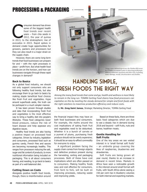 Food & Beverage Asia April/May 2018