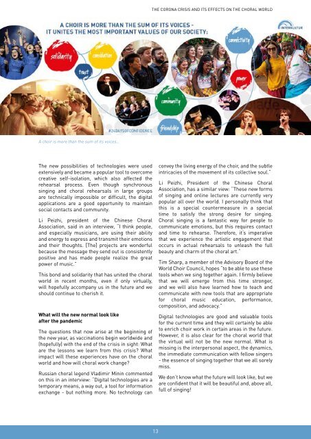 COUNCIL TALK 01/2021 - The digital magazine of the World Choir Council