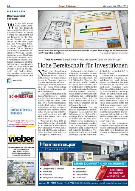 Mittelbadische Presse - Bauen & Wohnen