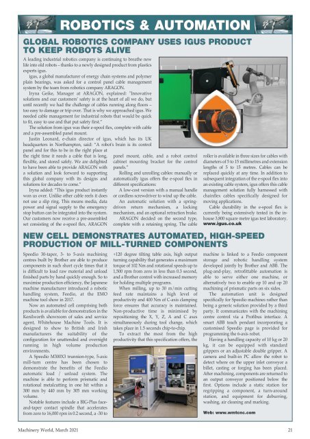 Manufacturing Machinery World March 2021