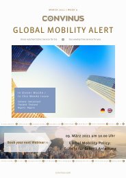CONVINUS Global Mobility Alert Week 9