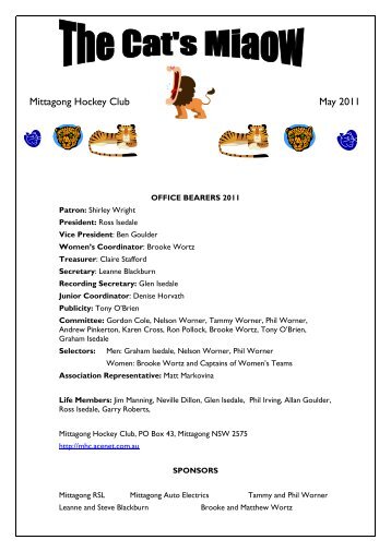 eric membership 2011 - Mittagong Hockey Club