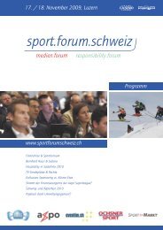 sport.forum.schweiz - Fit for Life