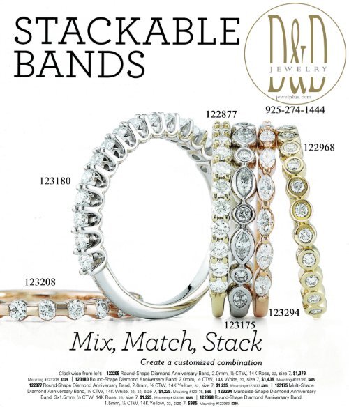 Stackable Diamond Bands