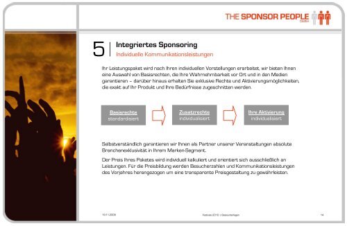Integriertes Sponsoring - The Sponsor People GmbH