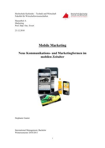 Mobile Marketing Neue Kommunikations - Fakultät für ...