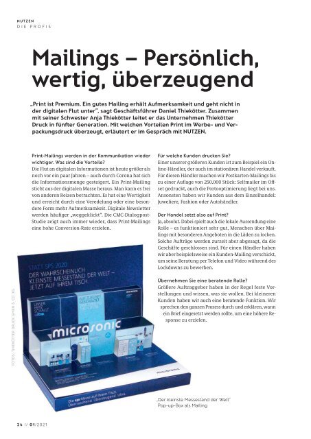 NUTZEN 01/2021 Ausgabe NordOst