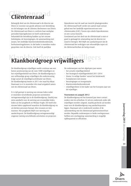 Managementteam Klachtenregeling 2011 ... - Divers