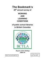 Report of the findings - British Columbia Teachers' Federation