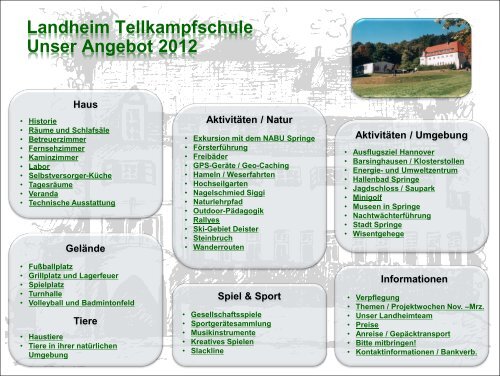 Stand: 2012 - Landheim Tellkampfschule
