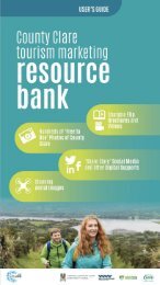 County Clare Tourism Marketing Resource Bank Users Guide