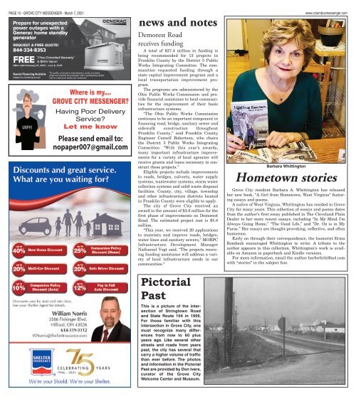 Grove City Messenger - March 7th, 2021