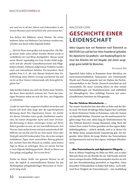 Die Malteser-Zeitung 1/2021