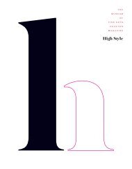 Issue 5, High Style - Spring 2016