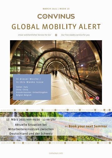 CONVINUS Global Mobility Alert Week 10