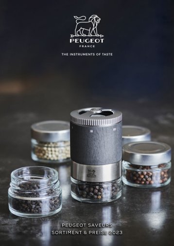 Peugeot Mühlen Werbemittelkatalog