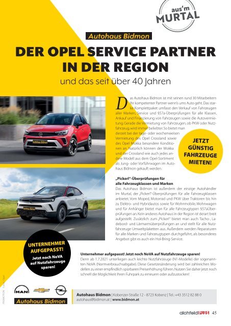 Aichfeld Plus Magazin März 2021