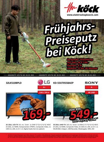 Frühjahrs-Preiseputz bei Köck!