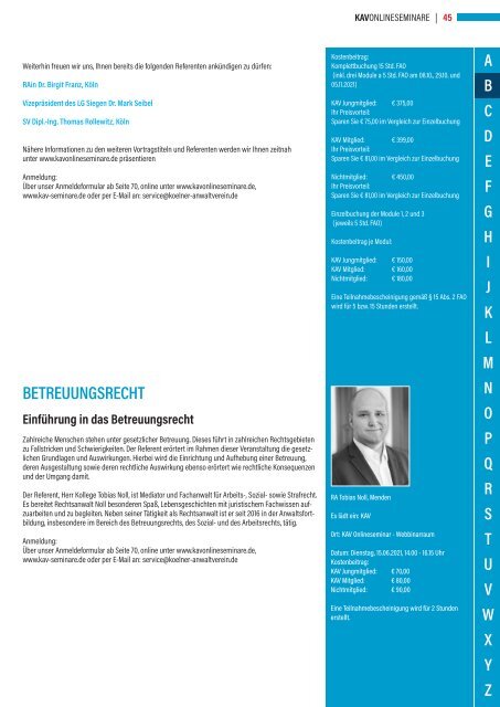 KAV MAGAZIN - Ausgabe 01/2021