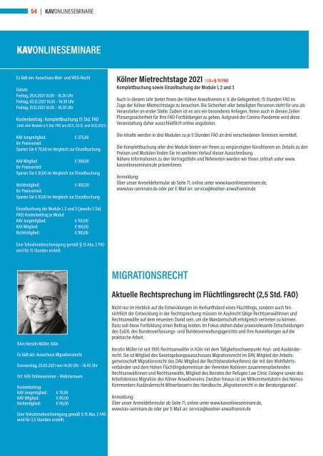 KAV MAGAZIN - Ausgabe 01/2021