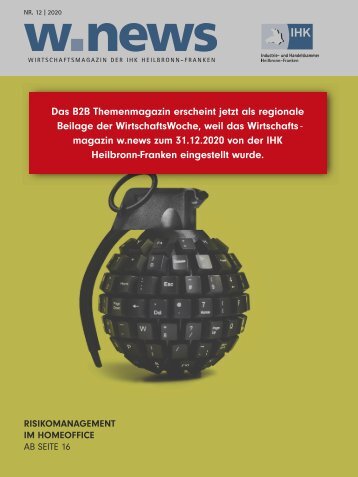 Die letzte Ausgabe des Wirtschaftsmagazins 12/2020