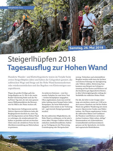 Gebirgsfreund Nr. 1/2018