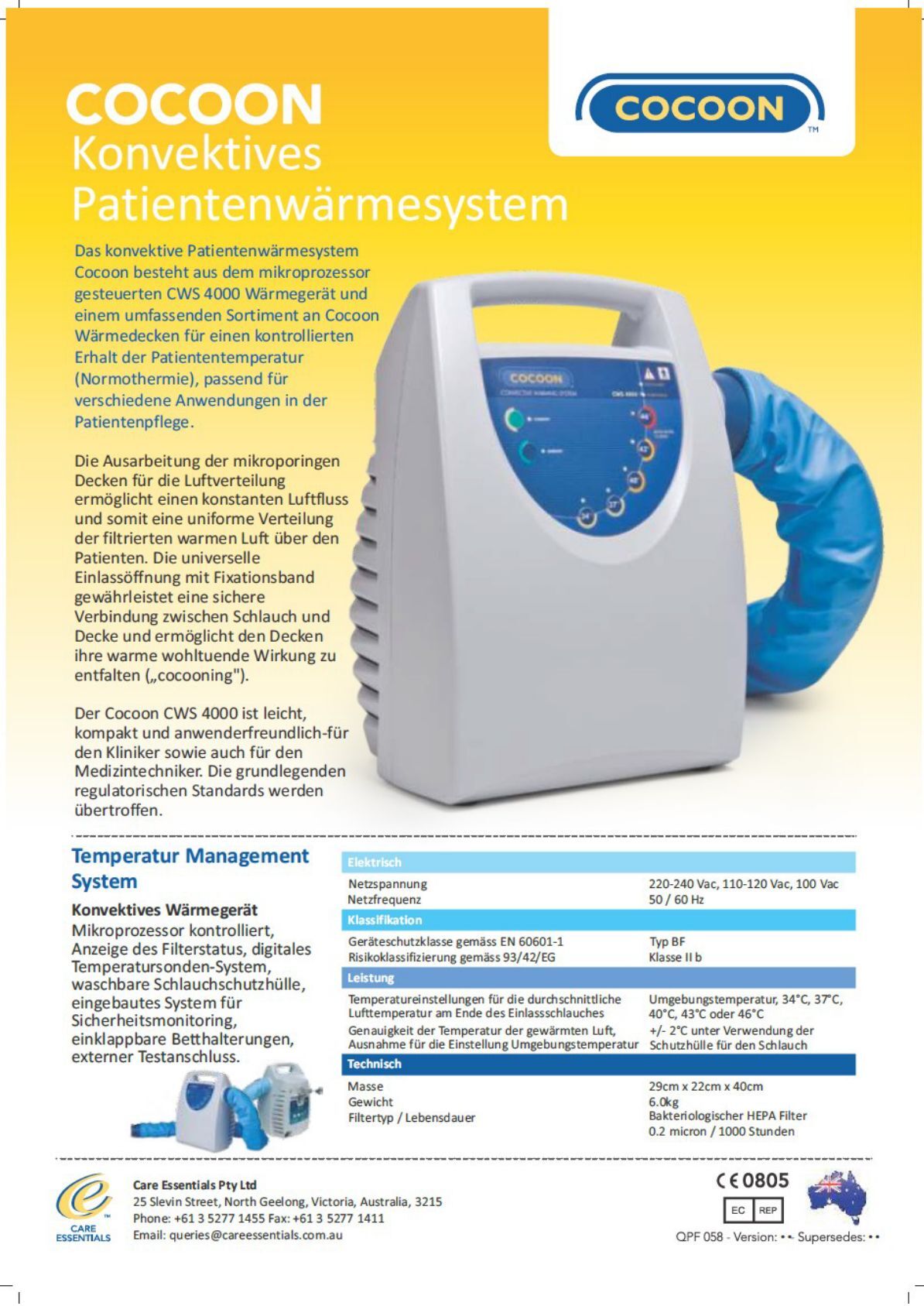 Laubscher & Co. AG: COCOON Sistema convettivo di riscaldamento paziente