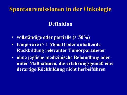 Kappauf, Spontanremissionen bei krebserkrankungen (4 ... - LSF Graz