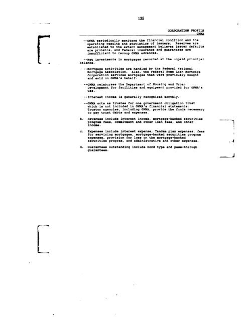 Profiles of Existing Government Corporations - US Government ...