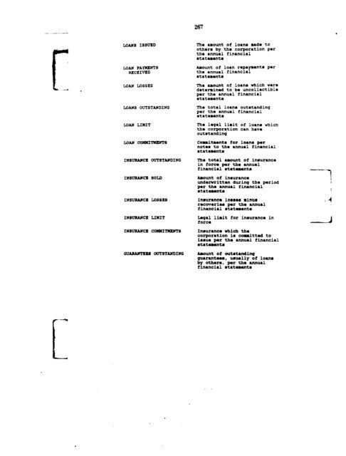 Profiles of Existing Government Corporations - US Government ...