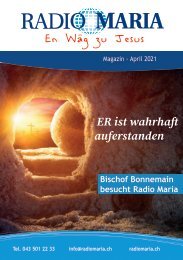 Radio Maria Magazin - April 2021