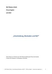 „Entscheidung, Blockaden und NLP“ - CNLPA