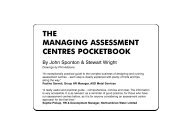 the managing assessment centres pocketbook - Management ...