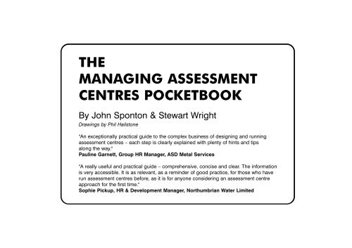 the managing assessment centres pocketbook - Management ...