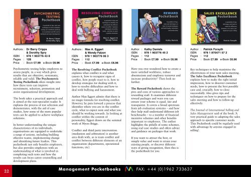 here - Management Pocketbooks