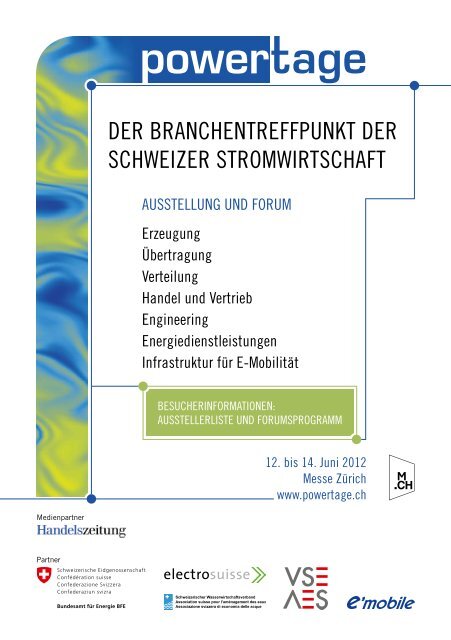 Der Branchentreffpunkt Der Schweizer StromwirtSchaft - MCH Group