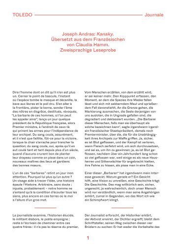 Leseprobe: Joseph Andras, Kanaky