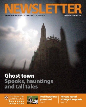 Ghost town Spooks, hauntings and tall tales - the University Offices ...