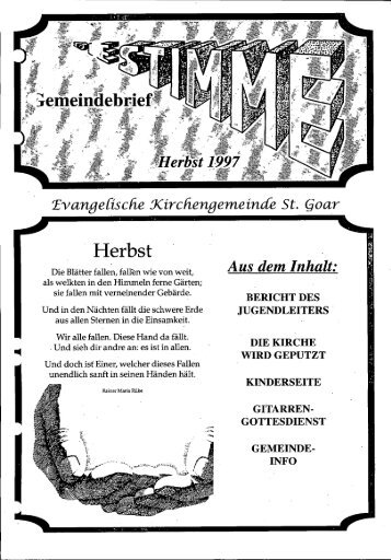 September 1997 - Evangelische Kirchengemeinde St. Goar