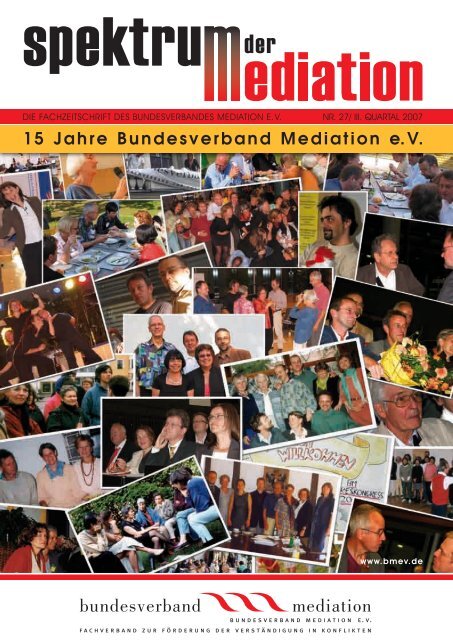 Spektrum der Mediation 27 - Bundesverband Mediation eV