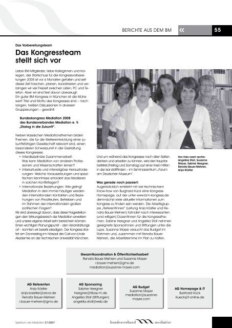 Spektrum der Mediation 27 - Bundesverband Mediation eV