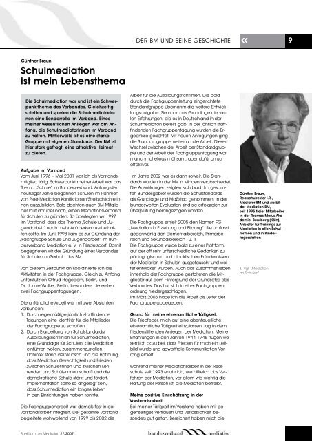 Spektrum der Mediation 27 - Bundesverband Mediation eV