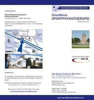 grundkurs sportphysiotherApie