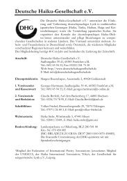 Deutsche Haiku-Gesellschaft e.V.