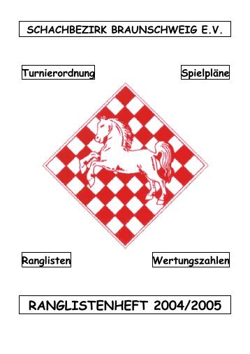 KREISLIGA Staffelleiter - Schachbezirk Braunschweig