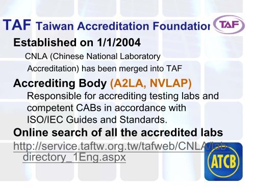 Chinese-Taipei Regulatory Requirements for Telecommunications ...