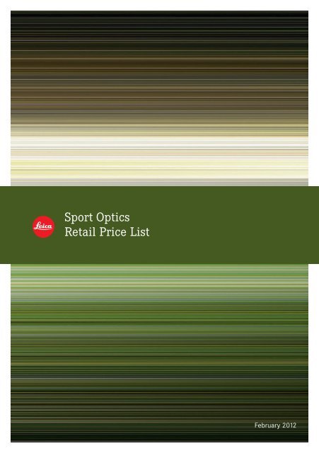 Sport Optics Retail Price List - Leica Store Mayfair