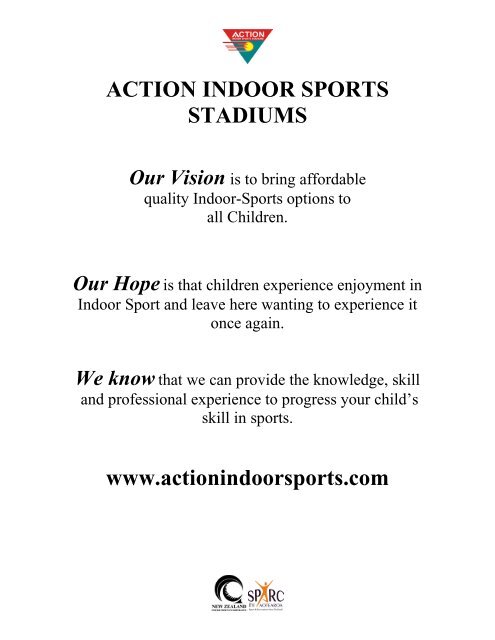Print / PDF - Action Indoor Sports